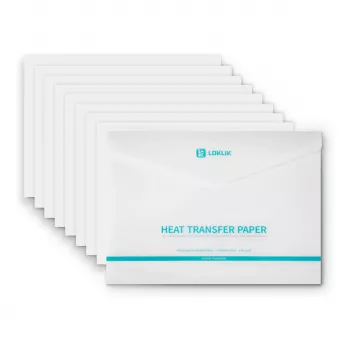 LOKLIK Europe Folhas de Papel de Transferência - Claro - Pack de 8