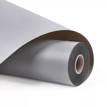 LOKLIK Película de Vinil Adesivo Permanente Mate - Cinzento Claro - 30,5 x 180 cm