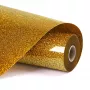LOKLIK Vinil de Transferência Térmica Glitter - Dourado - 30,5 x 90 cm (SG-HTV-1568-US-L-B2B)