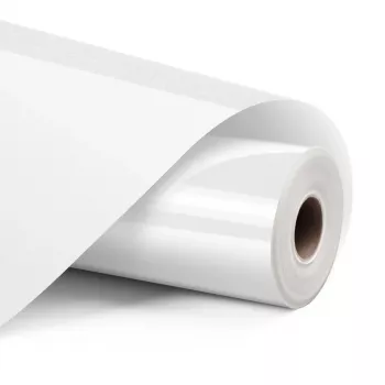 LOKLIK Vinil de Transferência Térmica Glitter - Branco - 30,5 x 90 cm (SG-HTV-1569-US-L-B2B)