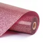 LOKLIK Vinil de Transferência Térmica Glitter - Rosa - 30,5 x 90 cm