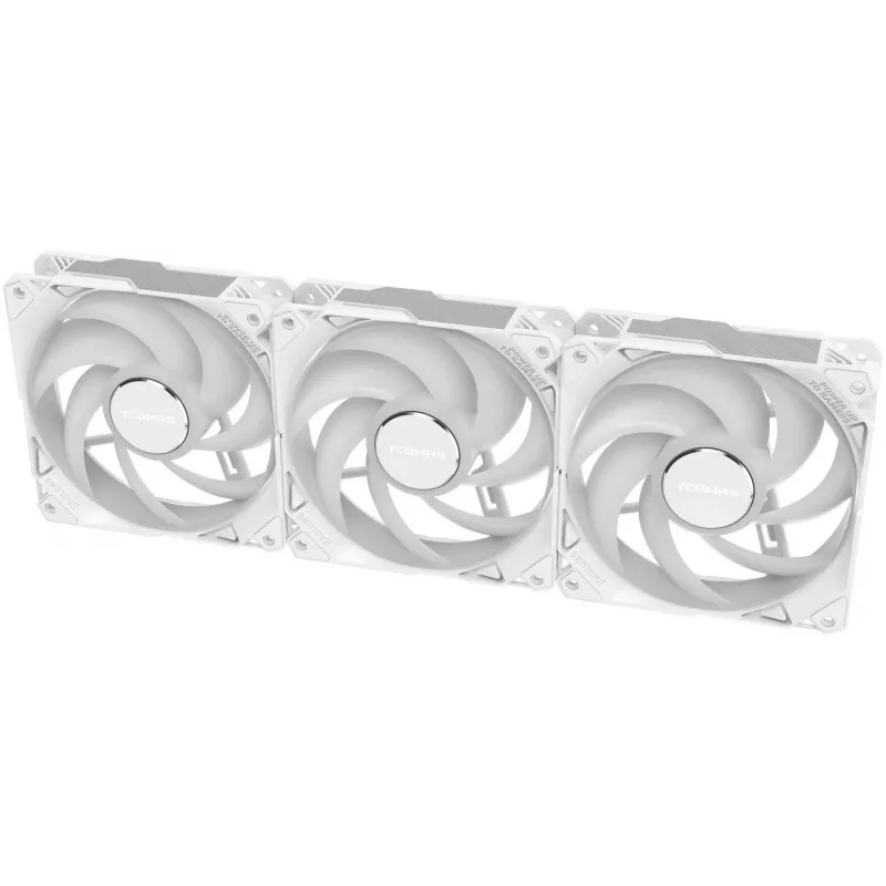 TCOMAS FA200 Pack Triplo Branco 3x120mm Ventoinhas para Caixa