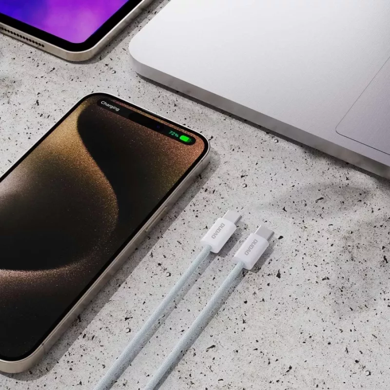 Dudao L6C USB-C para USB-C 60W PD 1m Branco