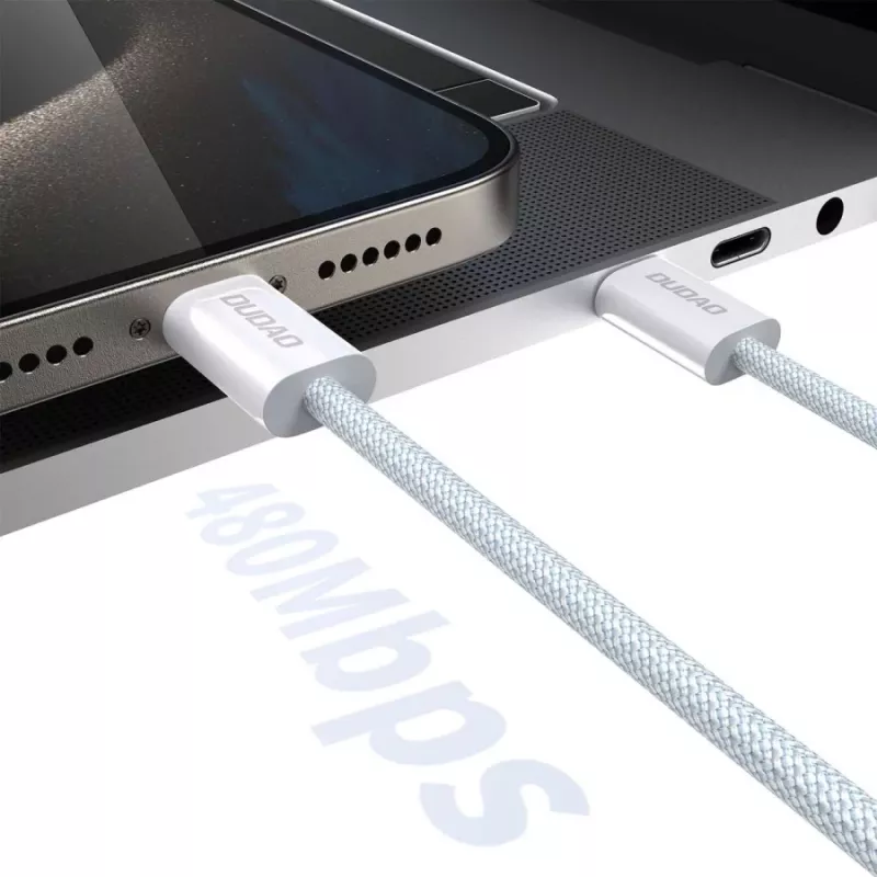 Dudao L6C USB-C para USB-C 60W PD 2m Branco