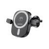 Dudao FW11 Suporte para Telemóvel para Automóvel com Carregador sem Fios 15W Ventilação/Painel - Preto