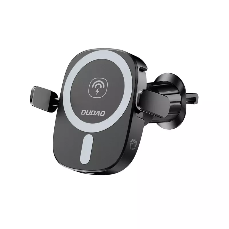 Dudao FW11 Suporte para Telemóvel para Automóvel com Carregador sem Fios 15W Ventilação/Painel - Preto