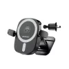 Dudao FW11 Suporte para Telemóvel para Automóvel com Carregador sem Fios 15W Ventilação/Painel - Preto