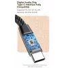 Dudao L13C+ Adaptador 2-em-1 USB-C para USB-C com Áudio e Carregamento