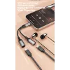 Dudao L13C+ Adaptador 2-em-1 USB-C para USB-C com Áudio e Carregamento