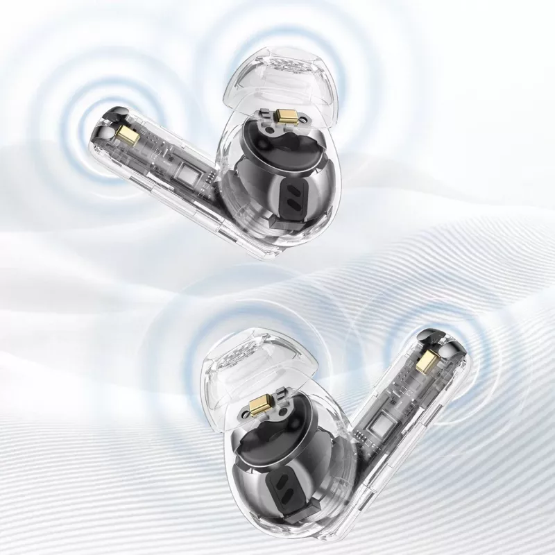 Auscultadores sem fios Dudao U21 TWS ANC ENC Bluetooth 5.3 - preto