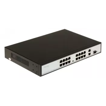 Switch gerido POE LANG TC-P3S019 16 portas PoE+ Gigabit com 2 uplinks SFP, 250W, para rack