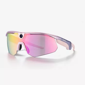 Óculos com câmara desportiva AI BleeqUp Ranger rosa