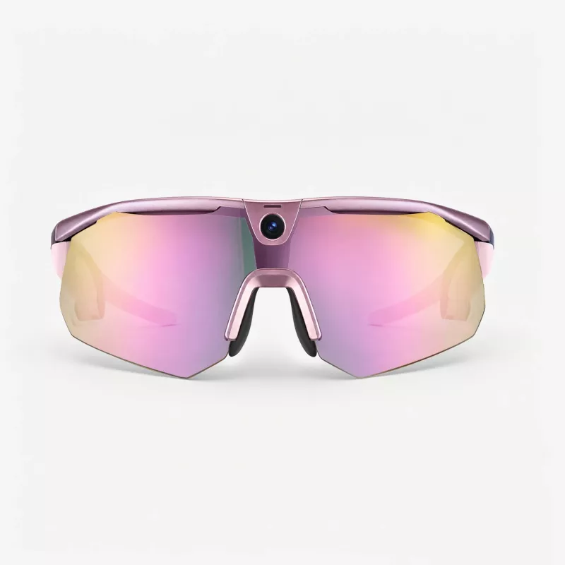 Óculos com câmara desportiva AI BleeqUp Ranger rosa