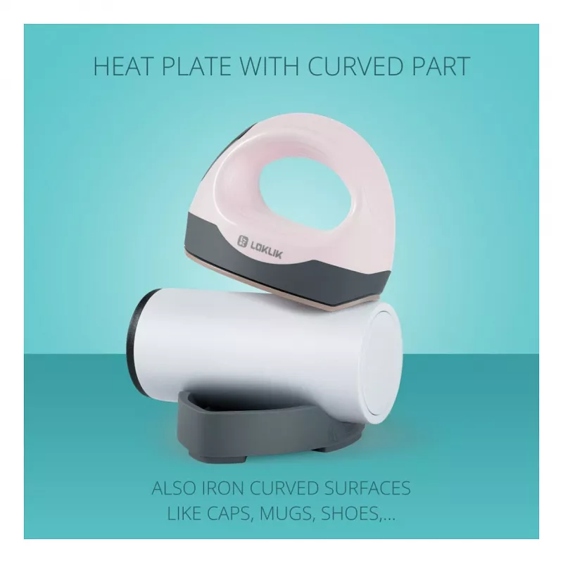 Prensa térmica LOKLIK ImPress Mini 3 - rosa pastel