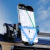 Suporte Dudao F2N para telemóvel para painel de bordo - mecanismo de fixação por gravidade, rotação 360°, Preto