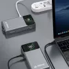 Powerbank Dudao K31 Pro 45W 20000mAh com cabo USB-C retrátil integrado - Cinzento