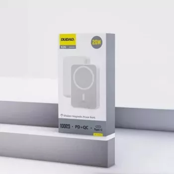 Powerbank Dudao K26 10000mAh 20W USB-A / USB-C / MagSafe Branco