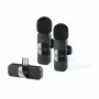 BOYA BY-V20 V2.0 Sistema de microfone sem fios 2,4GHz - Preto