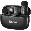 BOYA mini 2-02 Sistema de microfone sem fios 2,4 GHz USB-C - Preto