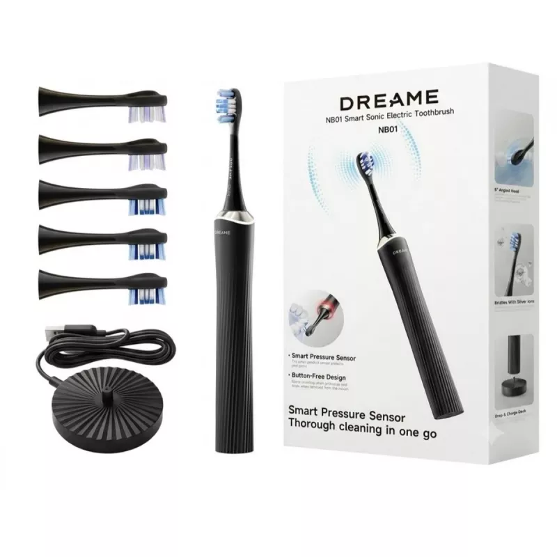 Dreame NB01 Escova de dentes sónica, conjunto, preto (NB01)