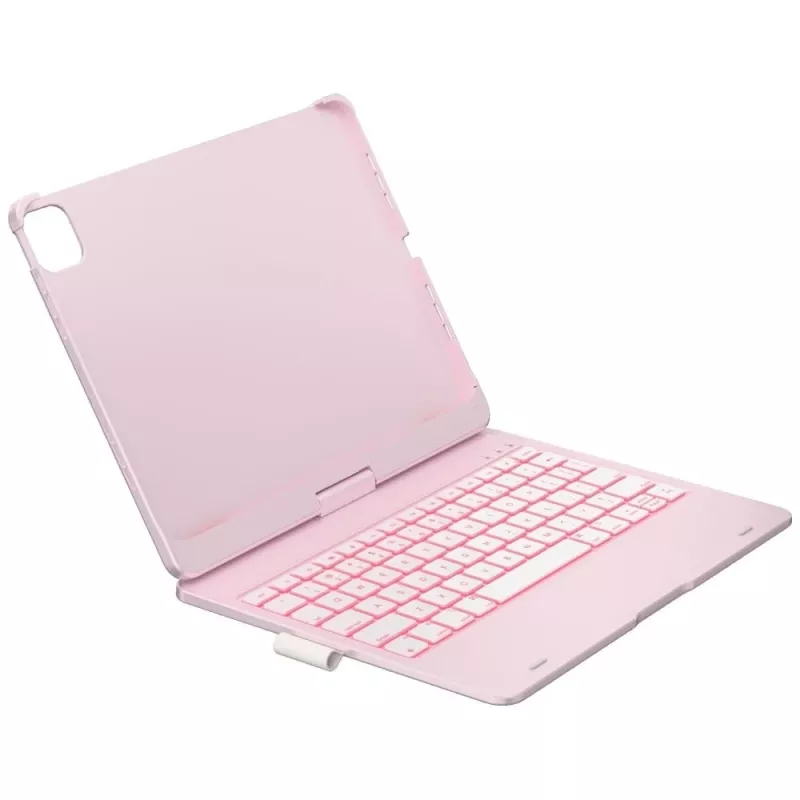 Typecase Flexbook Touch capa com teclado removível tipo folio para iPad Air 11 M2 2024 / M3 2025 / M4 2026, rosa-claro