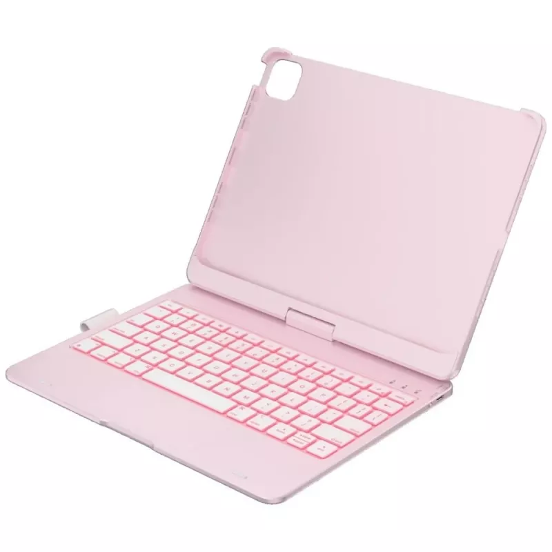 Typecase Flexbook Touch capa com teclado removível tipo folio para iPad Air 11 M2 2024 / M3 2025 / M4 2026, rosa-claro