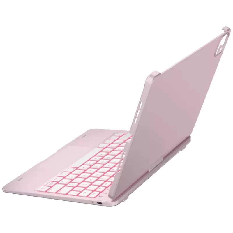 Typecase Flexbook Touch capa com teclado removível tipo folio para iPad Air 11 M2 2024 / M3 2025 / M4 2026, rosa-claro