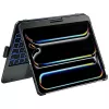 Typecase Flexbook Touch capa com teclado para iPad Pro 11 2024/2025, preto