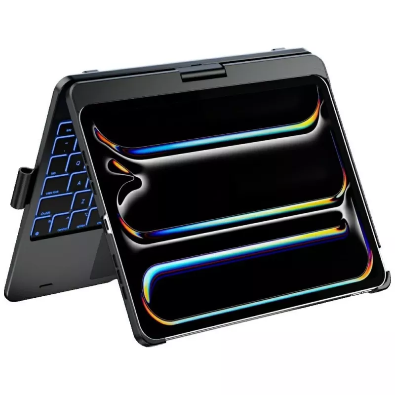 Typecase Flexbook Touch capa com teclado para iPad Pro 11 2024/2025, preto