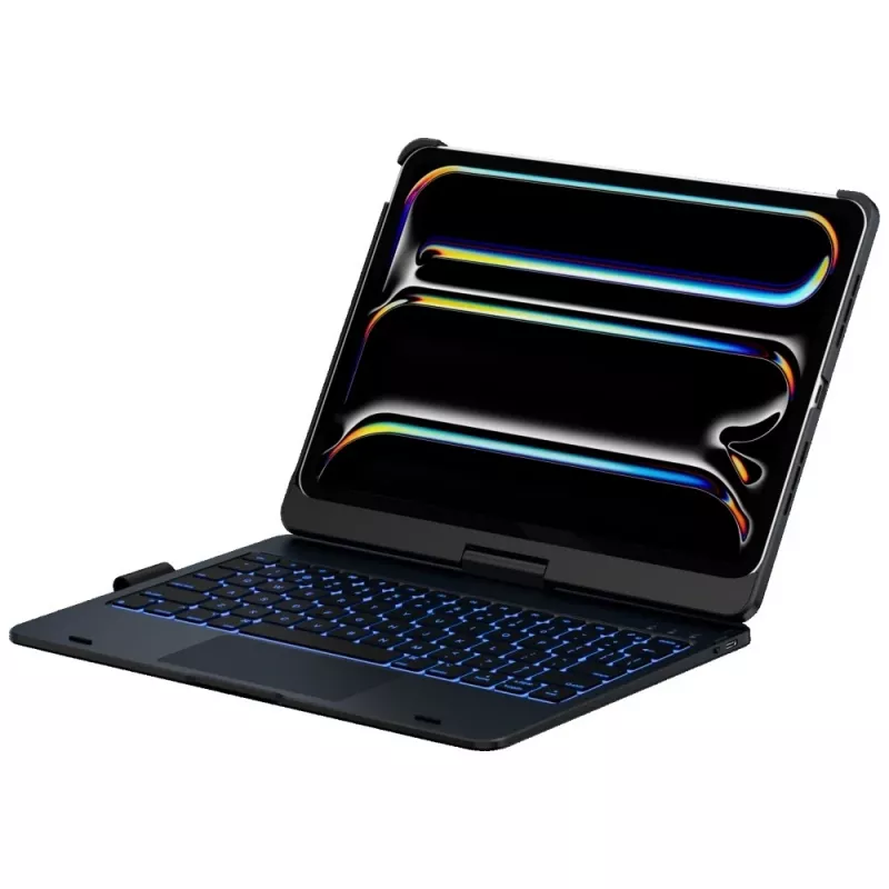 Typecase Flexbook Touch capa com teclado para iPad Pro 11 2024/2025, preto