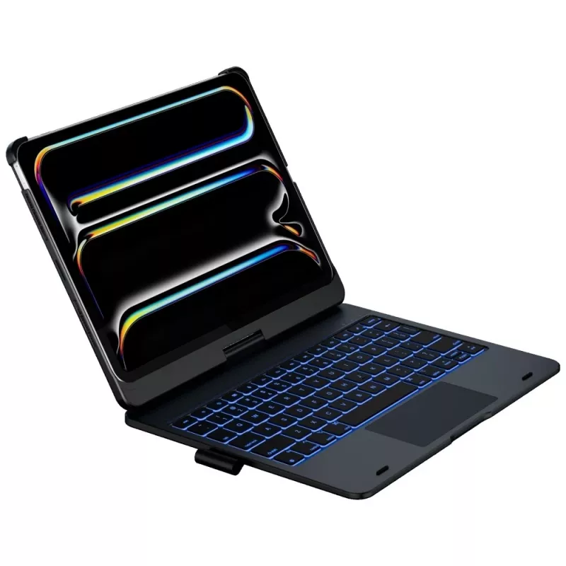 Typecase Flexbook Touch capa com teclado para iPad Pro 11 2024/2025, preto