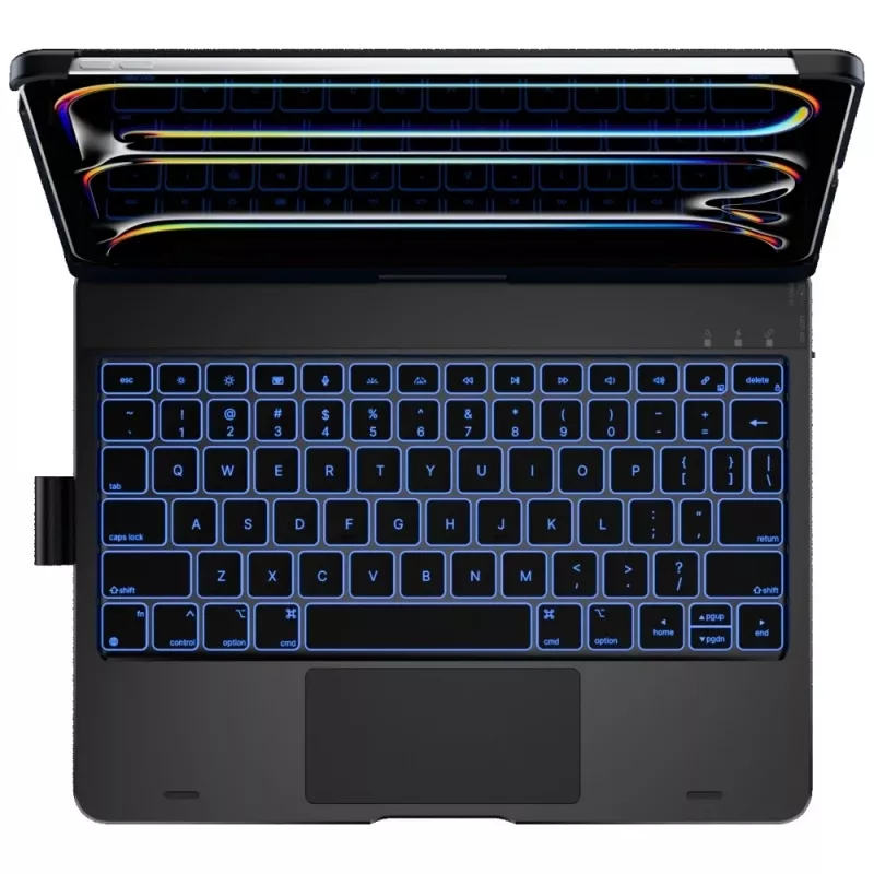 Typecase Flexbook Touch capa com teclado para iPad Pro 11 2024/2025, preto