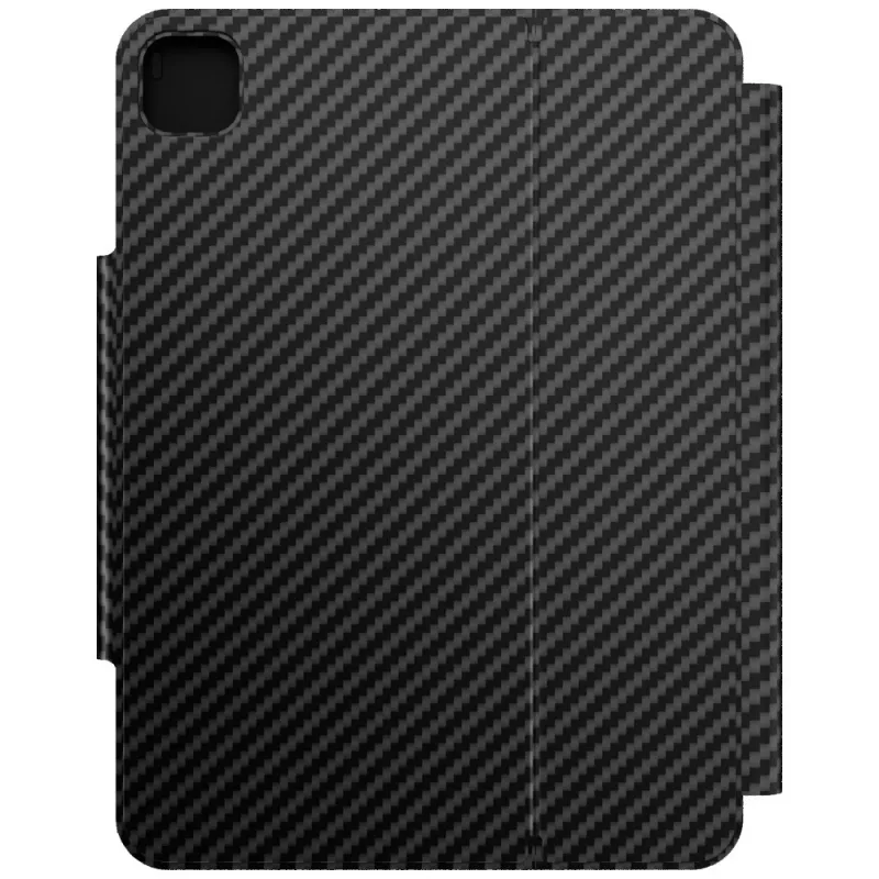 Typecase Edge capa com teclado para iPad Air 11 M2 2024 / M3 2025 / M4 2026, fibra de carbono, preto