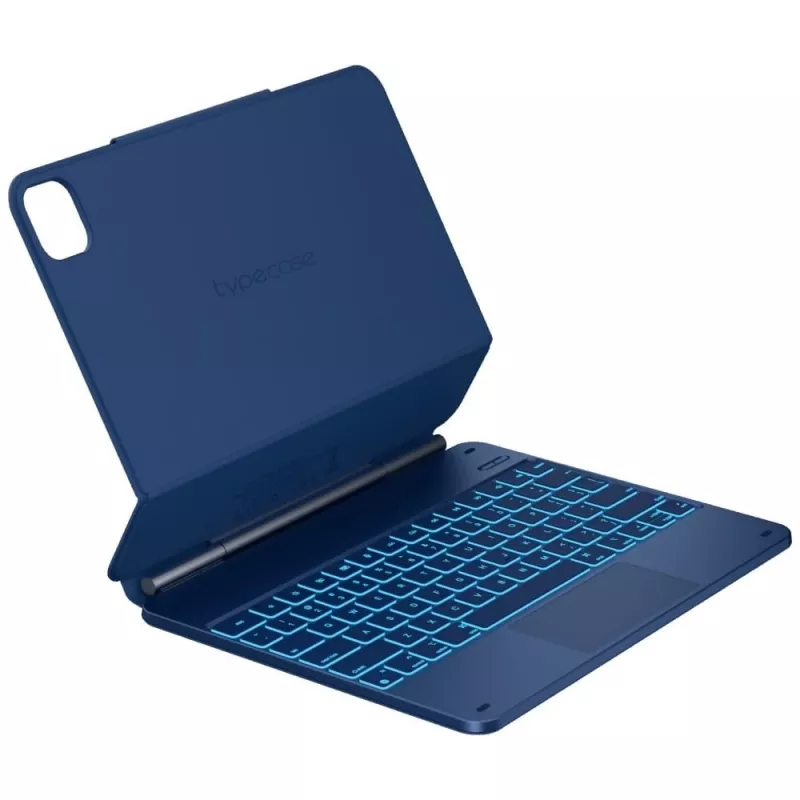 Typecase Edge capa com teclado para iPad Air 13 M2 2024 / M3 2025 / M4 2026, azul-pacífico