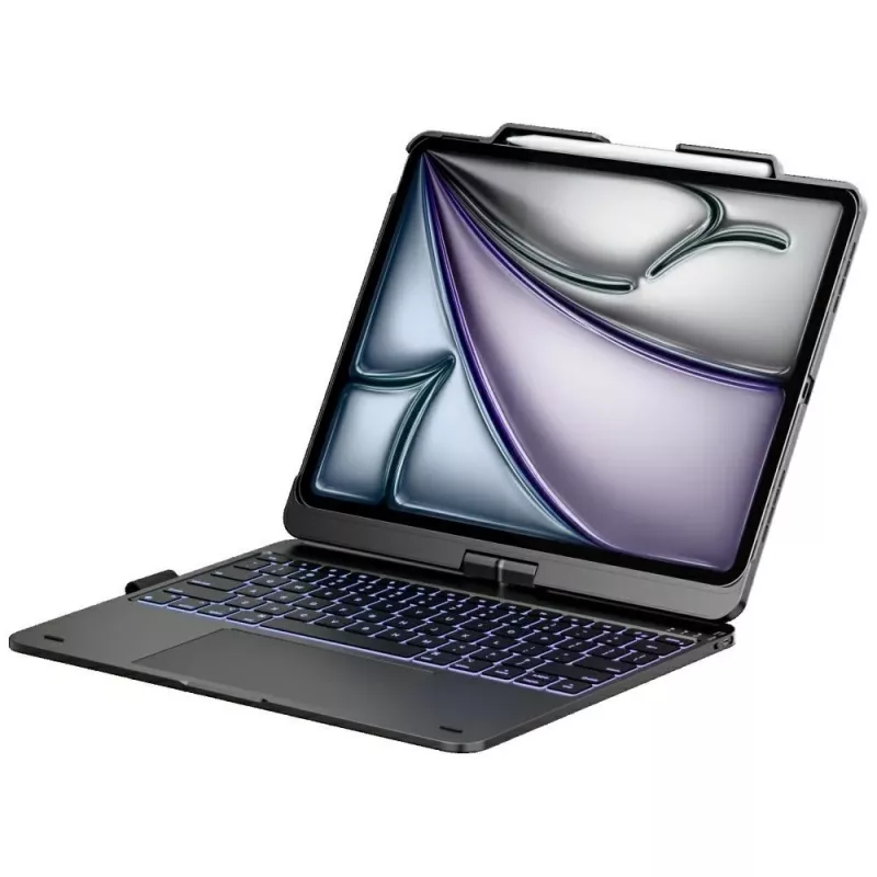 Typecase Flexbook Touch capa com teclado para iPad Air 13 M2 2024 / M3 2025 / M4 2026, cinzento