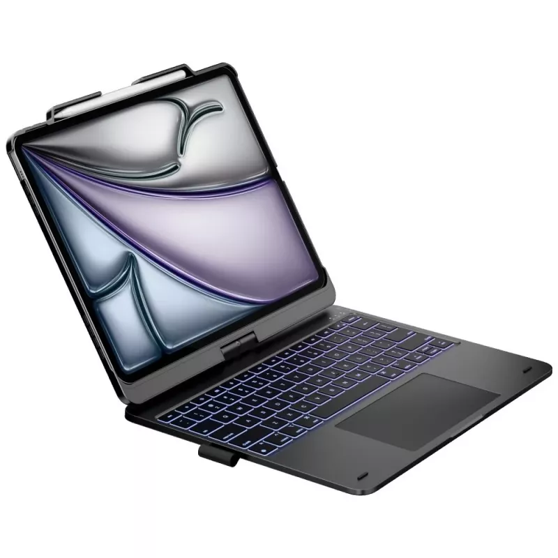 Typecase Flexbook Touch capa com teclado para iPad Air 13 M2 2024 / M3 2025 / M4 2026, cinzento