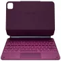 Typecase Edge Capa com Teclado para iPad Air 13 2024/2025, vermelho framboesa