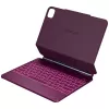 Typecase Edge Capa com Teclado para iPad Air 13 2024/2025, vermelho framboesa