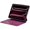 Typecase Edge Capa com Teclado para iPad Air 13 2024/2025, vermelho framboesa