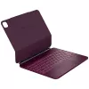 Typecase Edge Capa com Teclado para iPad Pro 13 2024/2025, vermelho framboesa