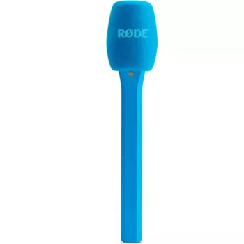 Rode Interview Micro Adaptador de mão (azul) para transmissores Wireless GO