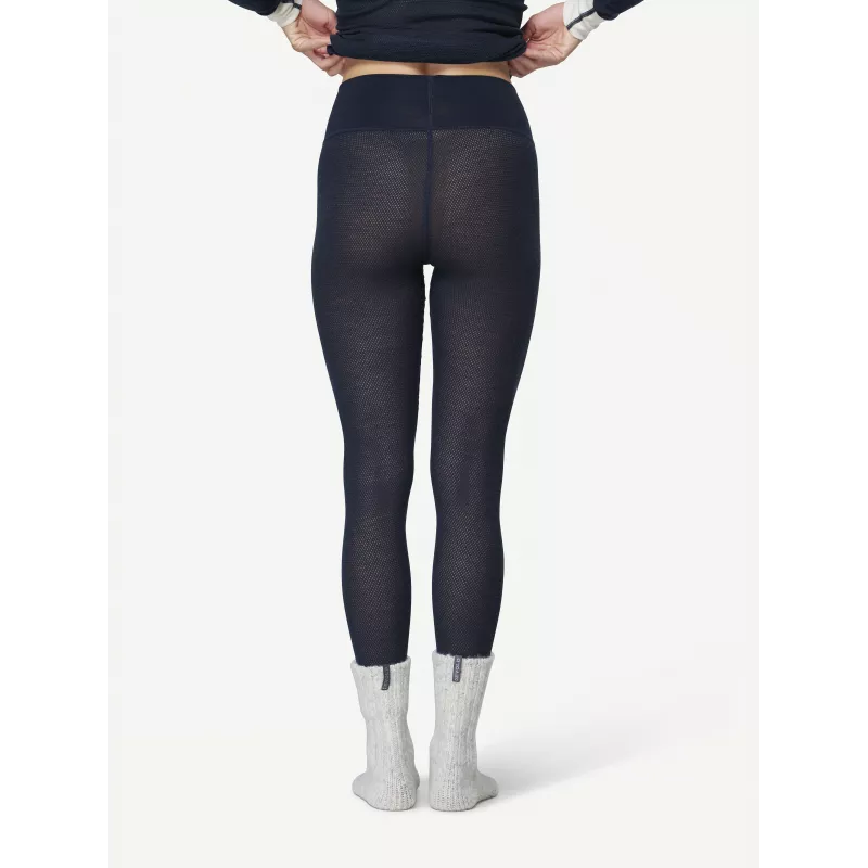 Devold Wool Mesh 190 Longs Calças térmicas de mulher - Ink, tamanho M