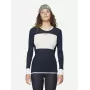 Devold Wool Mesh 190 Shirt Base layer de mulher - Ink/Offwhite, tamanho S