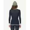 Devold Wool Mesh 190 Shirt Base layer de mulher - Ink/Offwhite, tamanho S