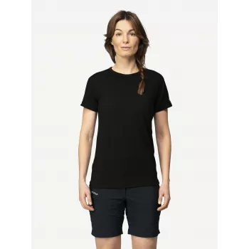 T-shirt ativa Devold Breeze Plus Merino 200 mulher - preto, tamanho S