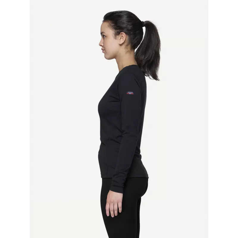 Camisola base Devold Breeze Merino 150 mulher - preto, tamanho S