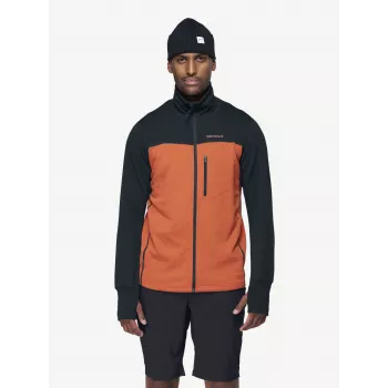 Casaco Devold Explorer Merino - Brick/Ink, tamanho L