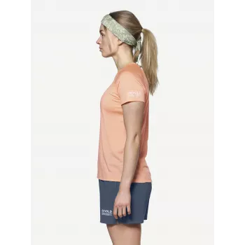 T-shirt base Devold Endurance Merino 130 Tee - Sunrise - tamanho S - mulher