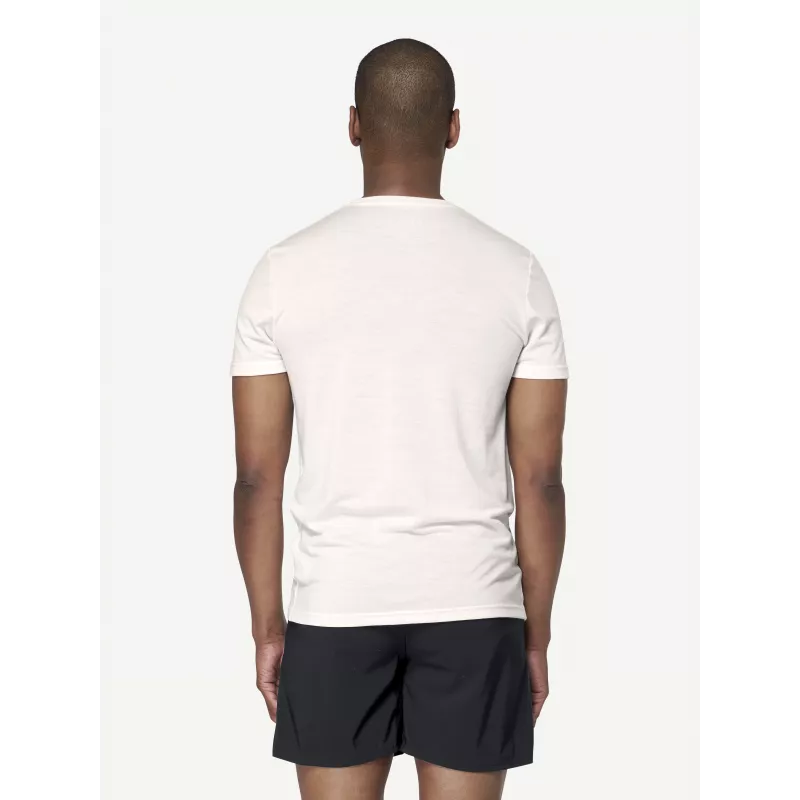 T-shirt Devold Classic Legacy Tee em lã merino - branco tamanho L