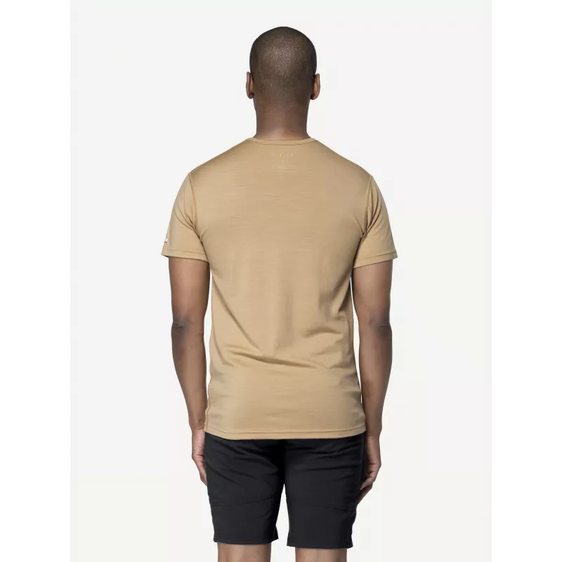 T-shirt Devold Breeze Plus Merino 200 - Oat - tamanho M
